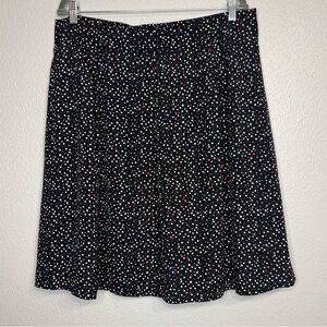 Lane Bryant Outlet Skirt Womens Plus Size 20 Black Polka Dot A Line Short NEW